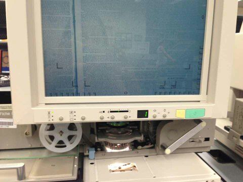 Lectura de los microfilms del Diario de la Marina