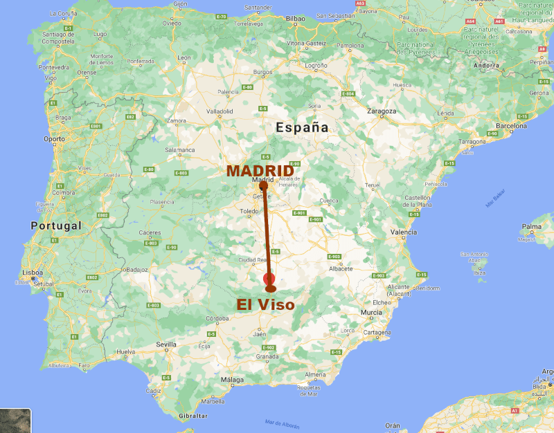 Localización del Archivo General de la Marina en el Viso