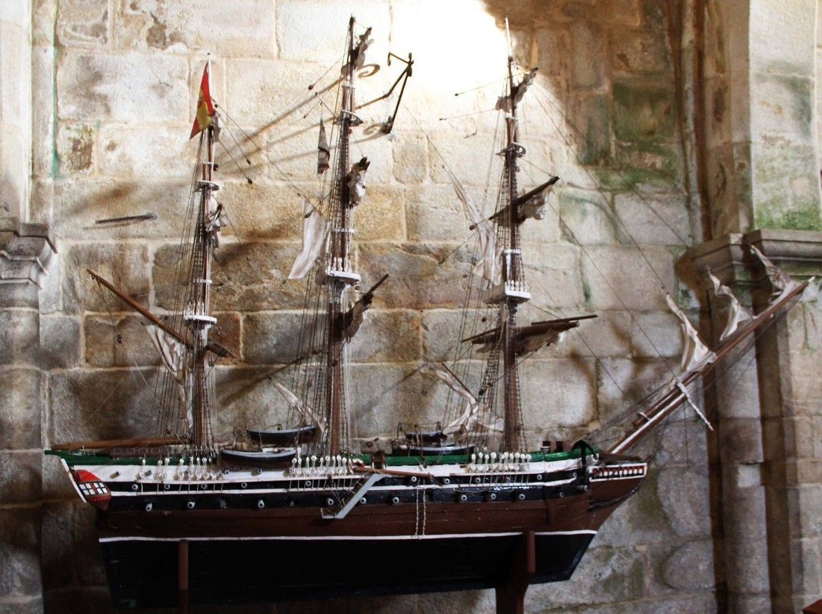 Maqueta de la fragata Tránsito
