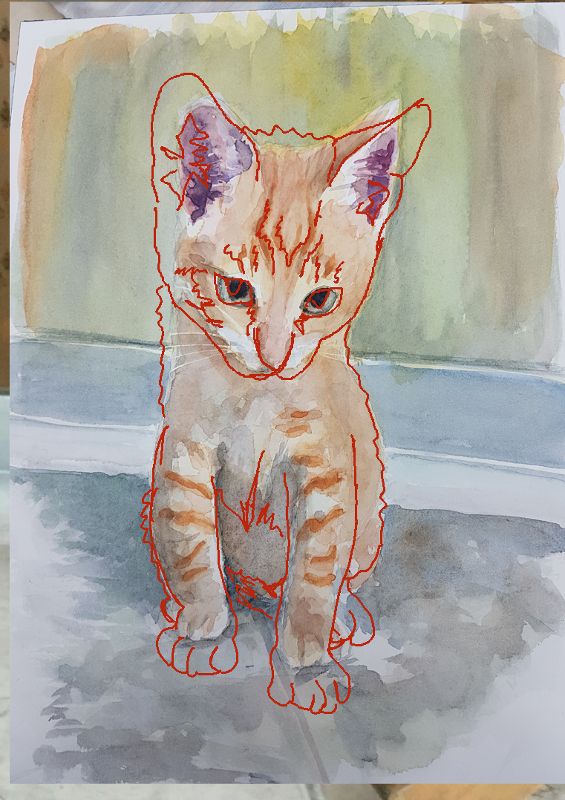 Comparación del dibujo con la foto mediante Gimp