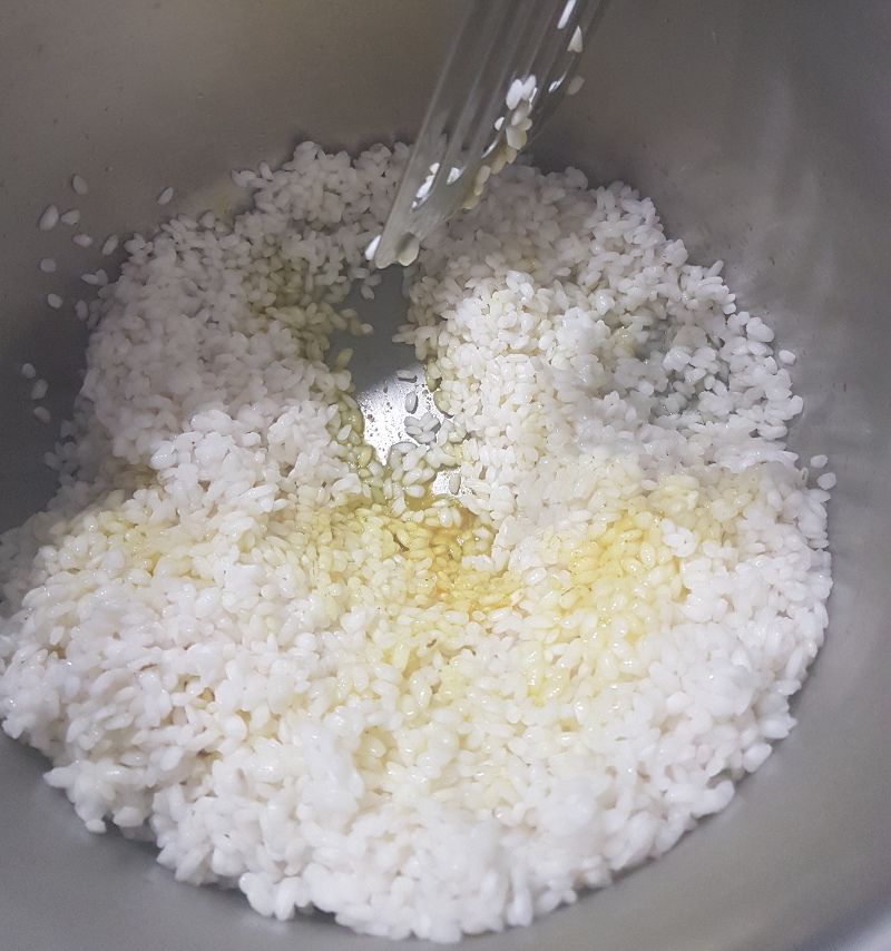 Refriendo el arroz