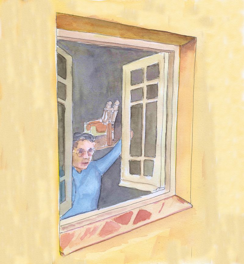 abriendo la ventana