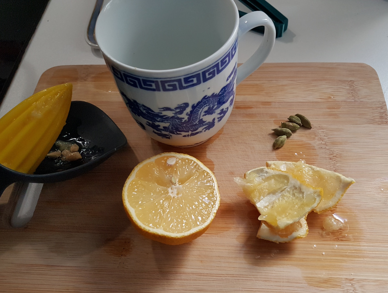 ingredientes para el almíbar