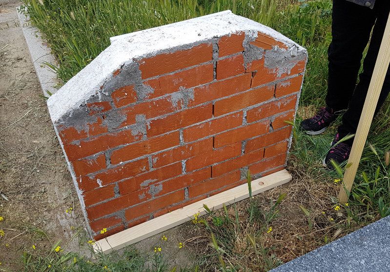 Muro sobre el que se quiere colocar el mosaico