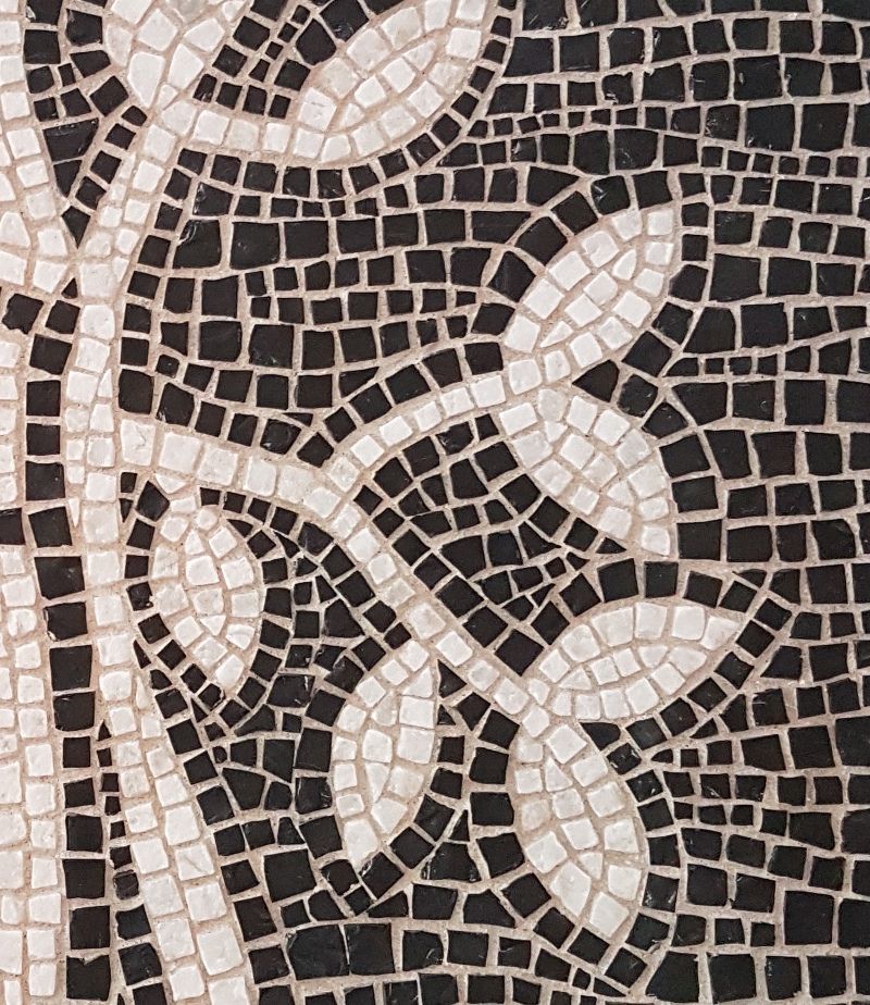 mosaico romano técnica inversa por la cara definitiva