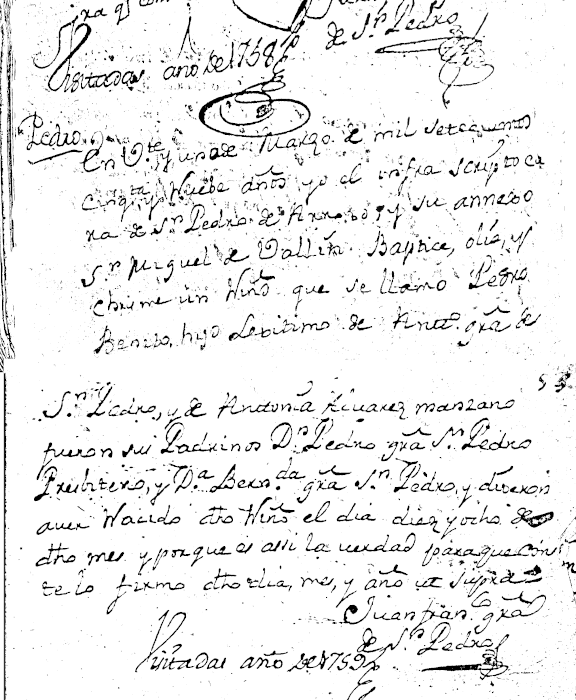 Nacimiento de JPedro Benito GSP de Vallín